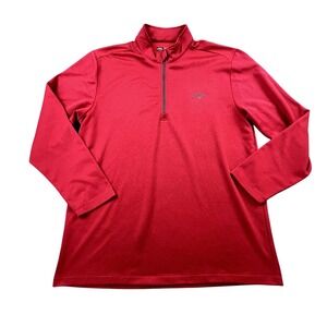 Callaway XXL Golf Quarter Zip Pullover Red 100% Polyester‎ Performance